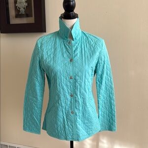 Aqua Quilted Women's Jacket